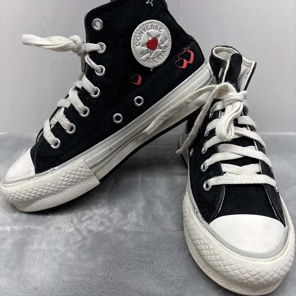 Converse Chuck Taylor All Star EVA Hearts Sneakers Size 2 Youth